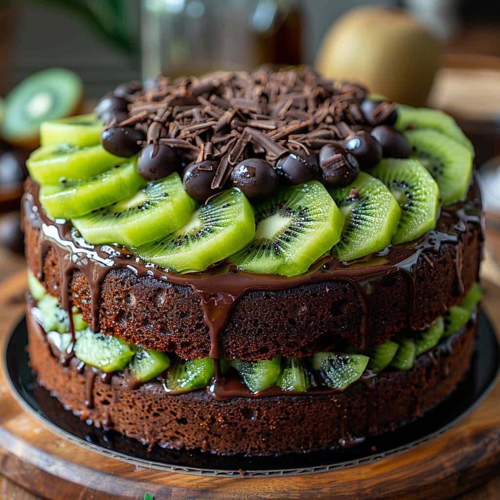 Gâteau au kiwi et au chocolat: la recette