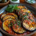 Recette d’aubergine moderne Parmigiana