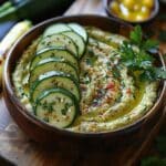 Recette Nouvelles courgettes et houmous de haricots cannellini