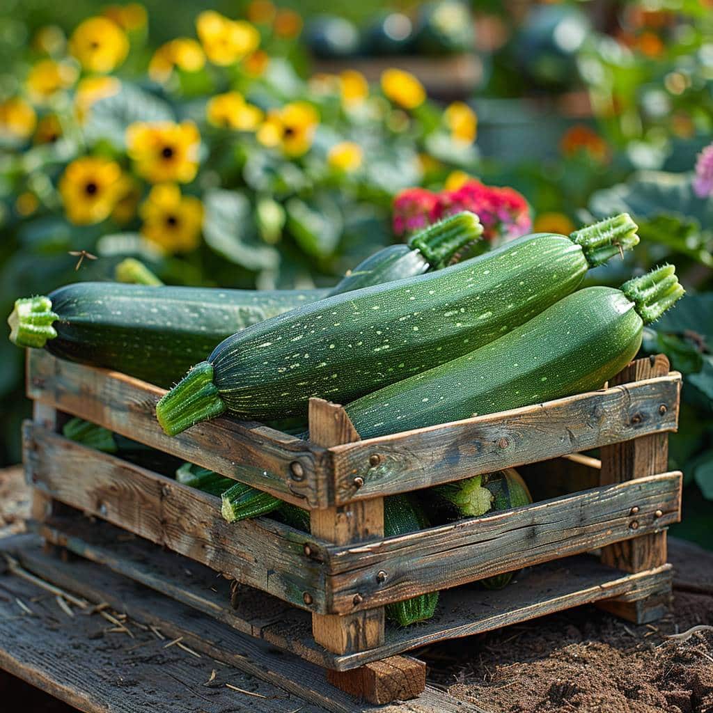 Récolter et conserver les courgettes trompettes