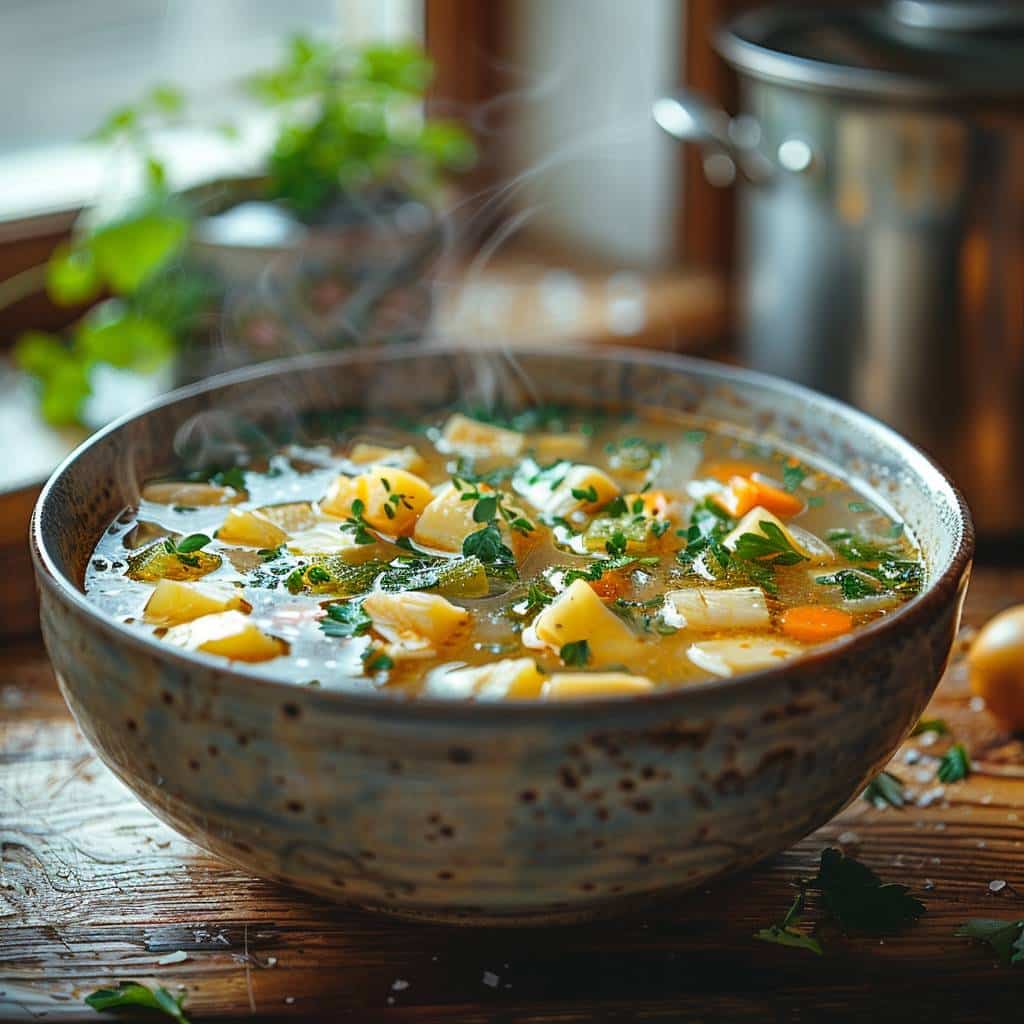 Bouillon de poulet maison : Les bienfaits d’une recette ancestrale