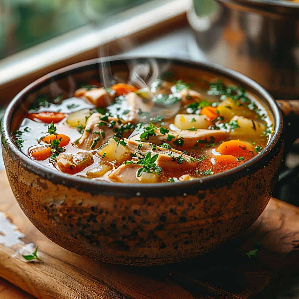 Les bienfaits nutritionnels du bouillon de poulet maison