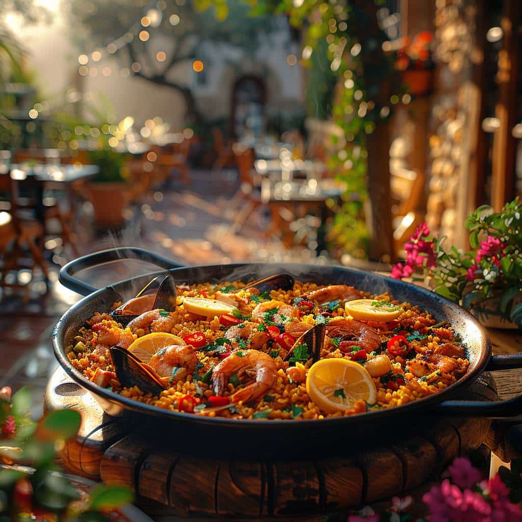 Paella valencienne : Un plat convivial à partager