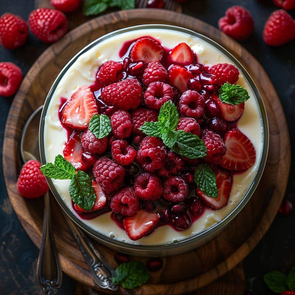 Panna cotta aux fruits rouges : Une recette facile et rapide