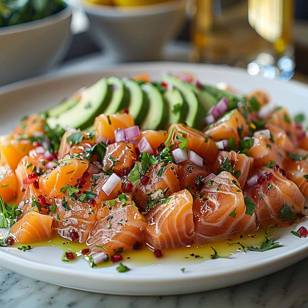 Tartare de saumon : Une entrée raffinée et facile à préparer