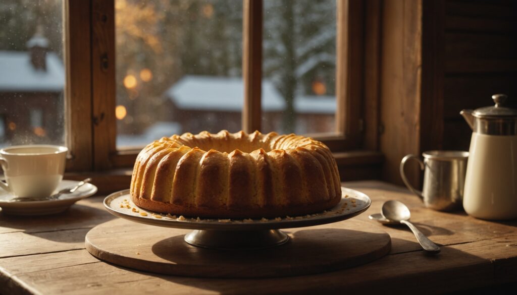 Gâteau au beurre moelleux avec un glaçage crémeux